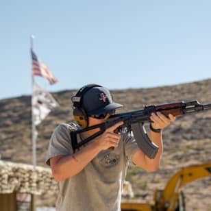 Outdoor Shooting With Gun Instructor In Las Vegas