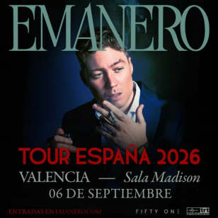 EMANERO TOUR 2026 en Valencia (Sala Madison)