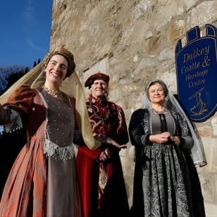 Interactive Living History in Dalkey Castle near Dublin City