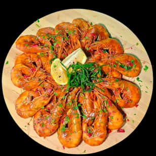 Navidad Langostinos sin fondo & Margaritas