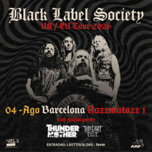 Black Label Society at Razzmatazz 1, Barcelona 2026