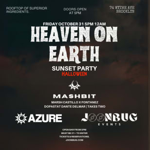 Superior Ingredients Rooftop Halloween Sunset Party: HEAVEN ON EARTH