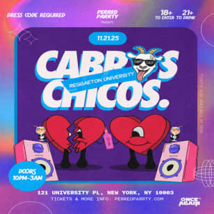 Cabros Chicos - Reggaeton University | Latin Dance Party in NYC (18+)