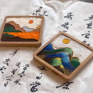Chinese Cloisonne Coaster DIY Workshop