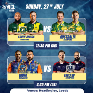 Double Match: South Africa vs Australia & India vs England - World Championship of Legends