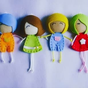 Oficina Boneca Afetiva em Feltro