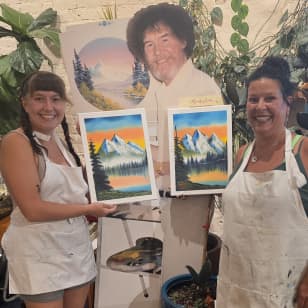 Bob Ross Style Painting Class