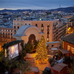 Christmas rooftop cinema en El Palace Barcelona