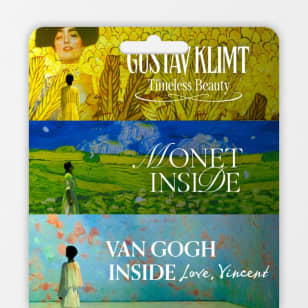 Monet, Gustav Klimt, Van Gogh - Gift Card