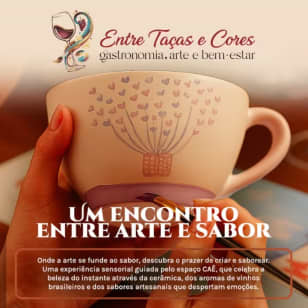 Entre Taças e Cores: Arte em Cerâmica e Sabores Brasileiros