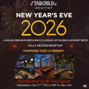 New Year’s Eve 2026 at Starchild Rooftop