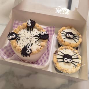 Pack dulce tarta bento y cupcakes de Halloween