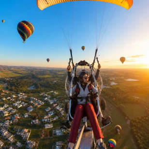 Voo de Paratrike ao Amanhecer em Boituva