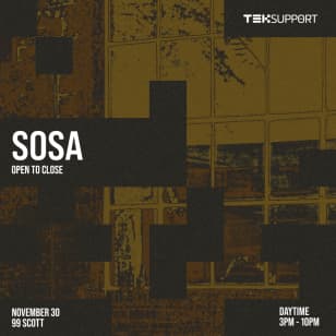 Teksupport: Sosa (open to close)