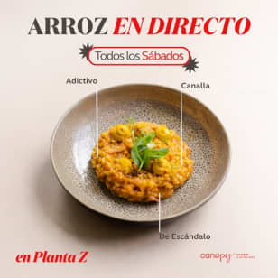 Saturday Rice en la terraza planta Z del hotel Canopy Madrid Castellana