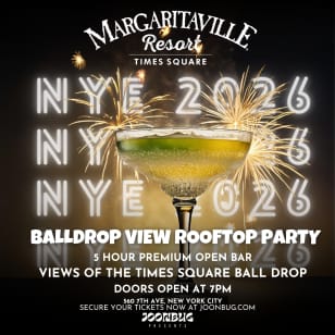 Margaritaville Rooftop New Year’s Eve 2026 | Times Square Ball Drop Party