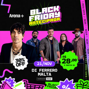 Show do Di Ferrero e Malta Tour 2026 no Arena +