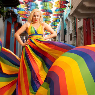 Sesión de Fotos Privada de 1 Hora con Alquiler de Vestido Volador en Cartagena