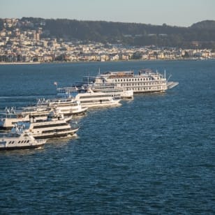 San Francisco Lunch Cruise: Kaffee & Munch kreuz und quer durch die Bucht