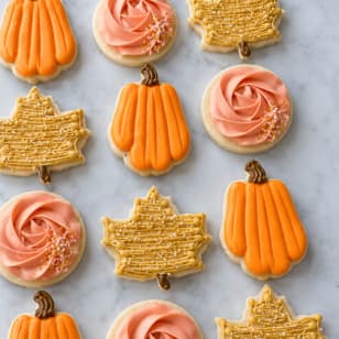Herbstliche Keksdekoration: Buttercream-Techniken