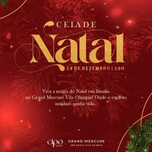 Ceia de Natal no Grand Mercure Vila Olimpía