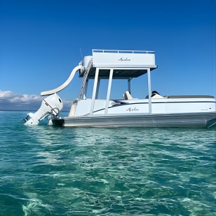 Destin- Private Chartered Slide Pontoon Boat-Up to 6 Guests