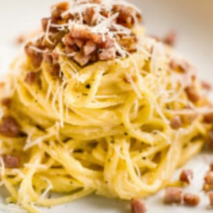 Scratch Made Linguini con Carbonara - NYC