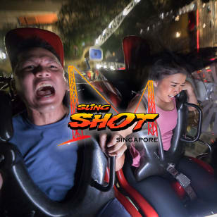 Slingshot & GX5 Extreme Swing: Thrill Rides at Clarke Quay