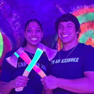 Axe Throwing Las Vegas Neon