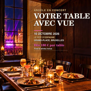 Angèle in Concert – Your Table with a View of the Grand-Place