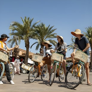Aventure cycliste à Marrakech