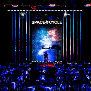 Space Cycle - Indoor Immersive Cycling with Unique Scenography