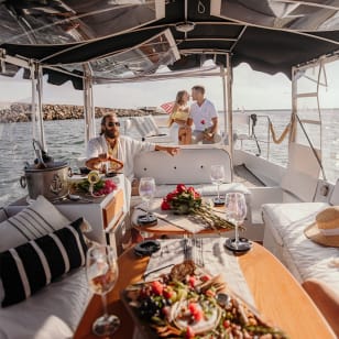 Luxury E-Boat Cruise mit Wein, Charcuterie & Meeressäugern