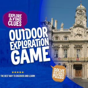 Gioco all'aperto per esploratori nel centro storico di Lione