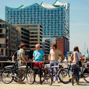 Recorrido turístico guiado en bicicleta por Hamburgo