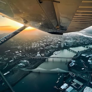 Airplane Flight Tour sobre Portland, Oregón