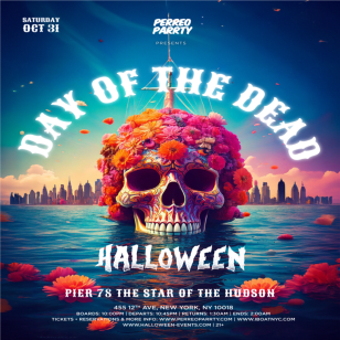 The Day of the Dead Halloween Latin & Reggaeton Boat Party NYC Ya