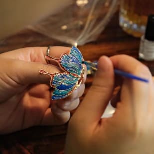 Mother-Of-Pearl Inlay Brooch DIY Workshop