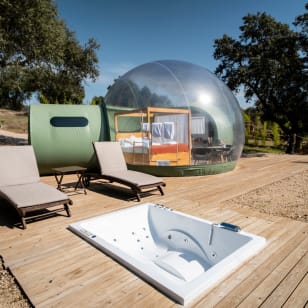 El Toril Glamping Experience : nuit à la belle étoile dans une chambre bulle pour 2 personnes