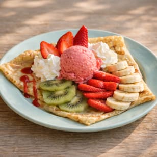Waffle Barcelona: Crepe + Drink or Milkshake