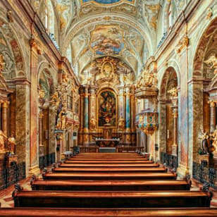 Concierto en vivo en la iglesia de Santa Ana de Viena sin tiempo de espera