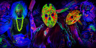Halloween Neon Naked Life Drawing in Angel!
