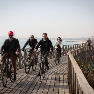 E-Bike, Vineyard Visit, Wine Tasting and Sailing Experience from Barcelona