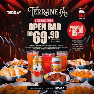 Terraneja Open Bar no Terra SP