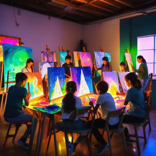Glow Art Malwerkstatt für Kinder