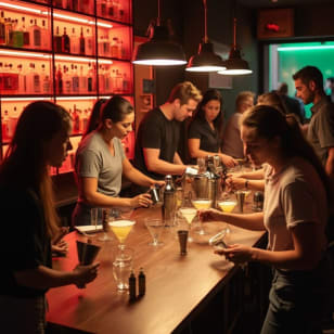 Atelier sur le cocktail Pisco Sour à l'ESCOM