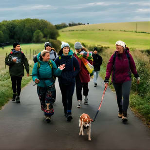 Wandern und Yoga Aktivität in Brighton