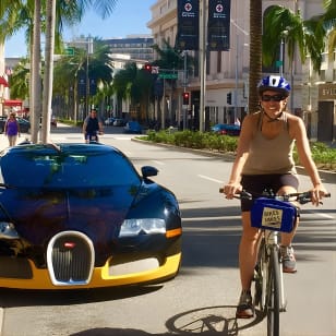 Recorrido por Beverly Hills - Casas de estrellas de cine y lugares de interés de Los Ángeles en bicicleta eléctrica