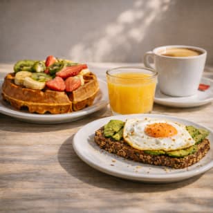 Brunch Menu at Waffle Barcelona