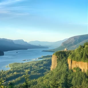 Excursión a pie y en bicicleta a las cascadas del cañón del río Columbia